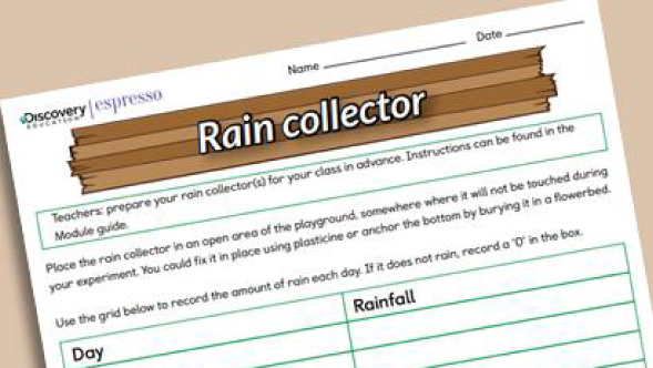 rain collector worksheet