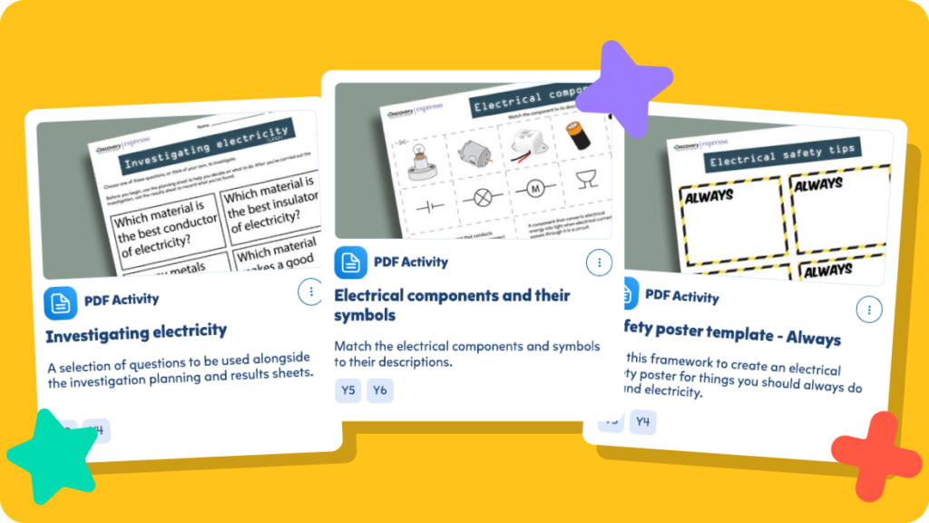 electricity resources to evidence learning.